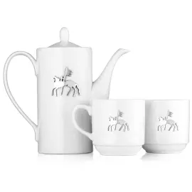 Фарфоровый чайный набор "Якутия" на 2 персоны