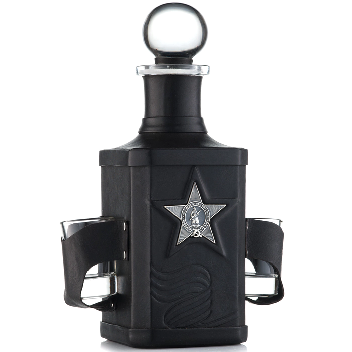 A bottle with 2 stacks of "Red Star"