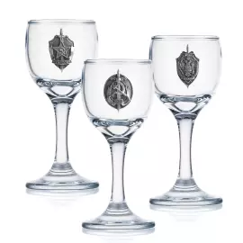 Набор рюмок на 3 персоны "Чекисты"