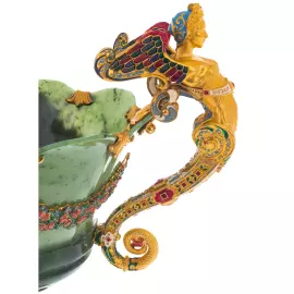 Эксклюзивная чаша из нефрита «Муза» Златоуст