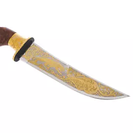 Нож с эмалями "Крадущийся барс" Златоуст