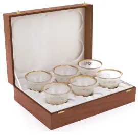 Набор креманок на 6 персон "Осенний сад"  Златоуст Набор креманок на 6 персон "Осенний сад"  Златоуст