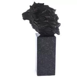 Авторская скульптура из бронзы "Голова льва"