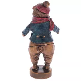 Скульптура из бронзы "Мишка" в подарочной упаковке