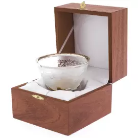 Креманка "Вдохновение" Златоуст с позолотой и серербрением