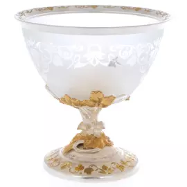 Креманка "Вдохновение" Златоуст с позолотой и серербрением