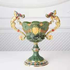 Эксклюзивная чаша из нефрита «Муза» Златоуст