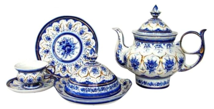 Sunflower tea set small, for 2 persons