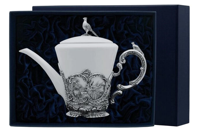 Silver teapot "Royal Hunt"