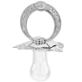 Набор детский DO DO серебряный "Сердечко": ложка и сувенир-пустышка