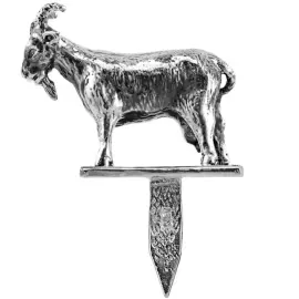 Silver-plated Moose cheese set: cheese knife, skewer, blackened