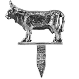 Silver-plated Moose cheese set: cheese knife, skewer, blackened