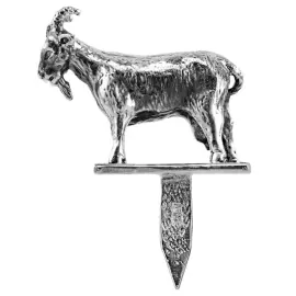 Silver-plated Hunting cheese set: cheese knife, tray, skewer