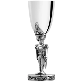Silver-plated set of glasses "Soldiers", polished, with blackening, for 3 persons