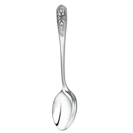 Silver-plated set of cup holders "Kaban": spoon, glass, cup holder, with blackening