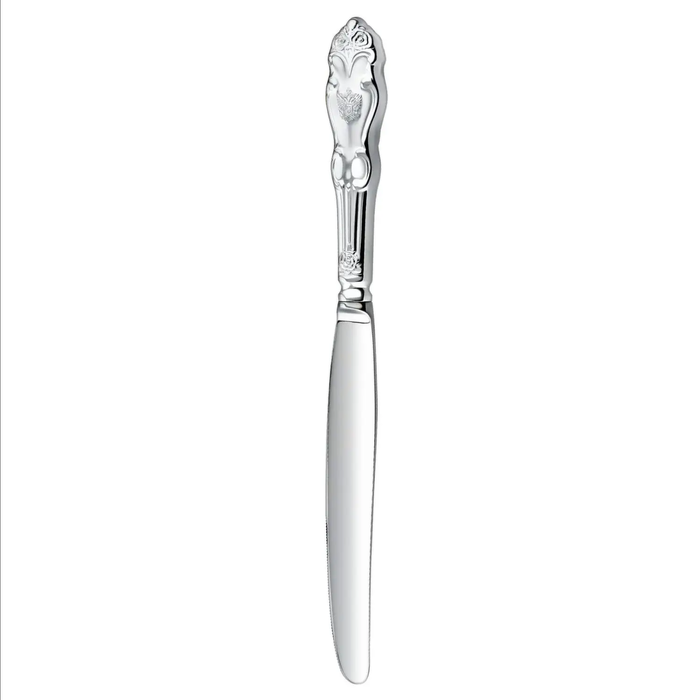 Silver-plated table set "Coat of Arms": fork, spoon, knife, teaspoon, for 6 persons