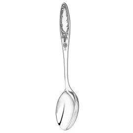 Silver-plated dining set "Flame": fork, spoon, knife, teaspoon, blackened