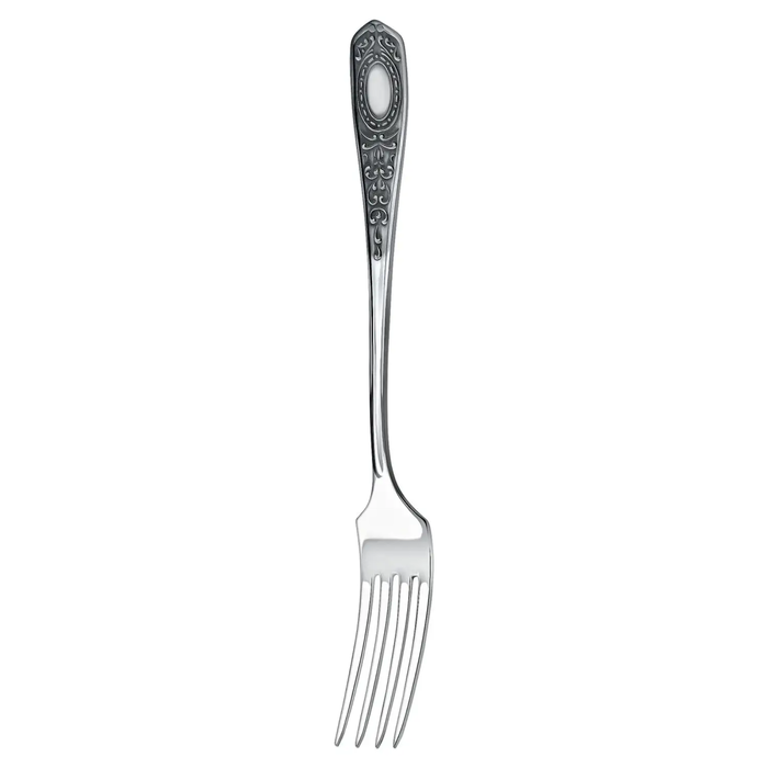 Silver-plated dining set "Drawing No. 1": fork, spoon, knife, teaspoon, blackened, for 6 persons