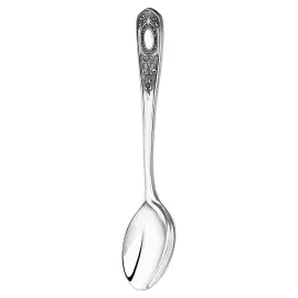Silver-plated dining set "Drawing No. 1": fork, spoon, knife, teaspoon, blackened, for 6 persons