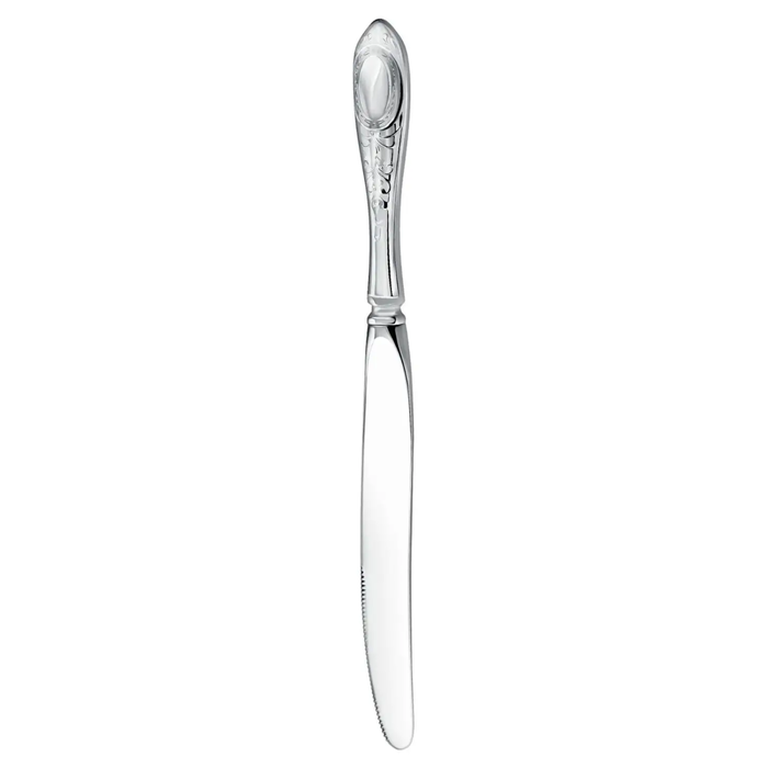 Silver-plated dining set "Drawing No. 1": fork, spoon, knife, teaspoon, blackened, for 6 persons