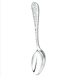 Silver-plated table set "Droplet" forged: fork, spoon, knife, teaspoon