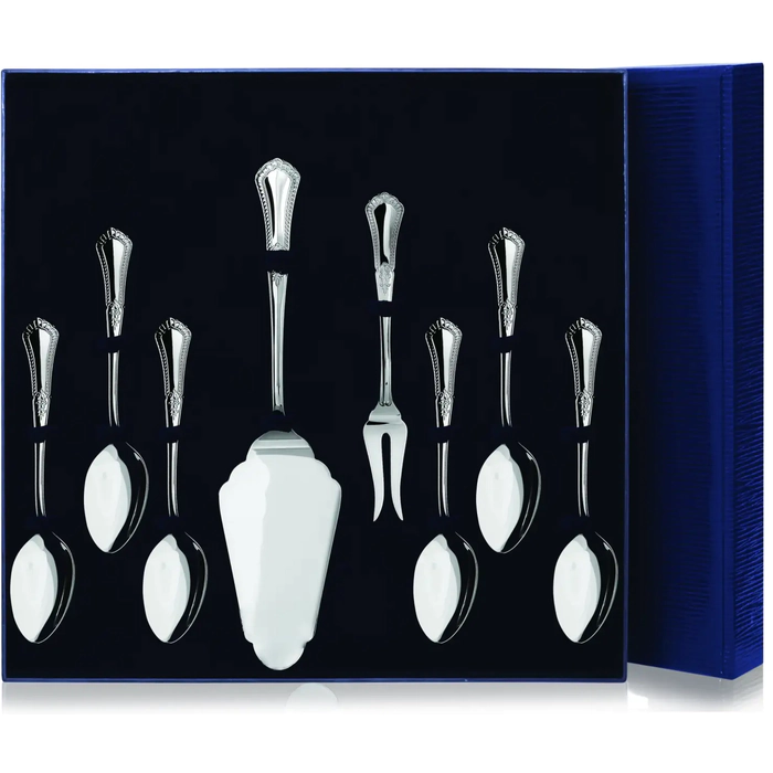 Silver tea set "Favorite": lemon fork, tea spoon, spatula for cake