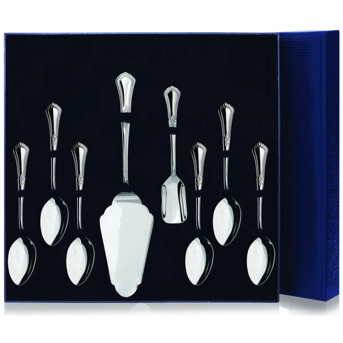 Silver tea set "Favorite": tea spoon, spatula for cake, sugar scoop