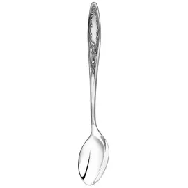 Silver-plated tea set "Twisted": spoon, cup, with blackening