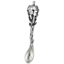 Солонка "Сова" посеребренная полированная с чернением