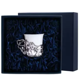 Чашка кофейная "Листопад" серебряная