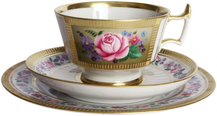 Tea set "Alexandria" with a "Memory" pattern (3 items)