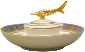 Икорница "Каспийская" с рисунком "Золотой"