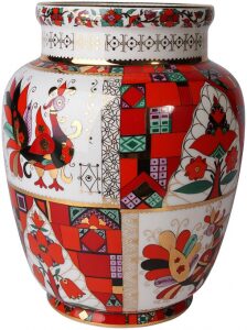 Porcelain vase "Chinese" with a pattern of "Fabulous bird"