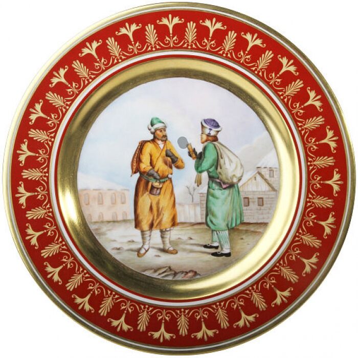 Decorative plate "Mazarin - Caviar Merchant. Gurievsky"