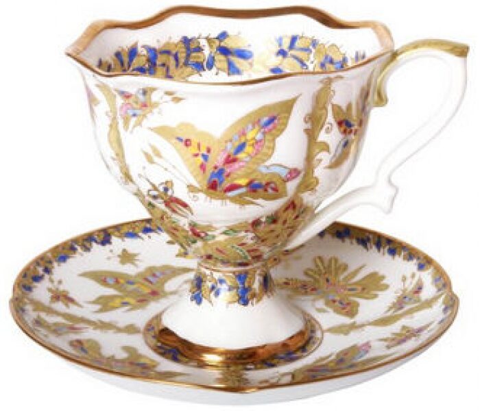 Natasha coffee set with "Fantastic Butterflies" pattern (2 items)
