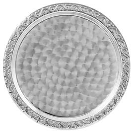 Bread set "Hunting" silver-plated with blackening