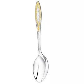 Набор столовых ложек "Морозко" посеребренный с позолотой, на 6 персон