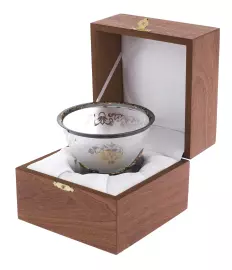 Креманка "Вдохновение" черное серебро с позолотой, Златоуст