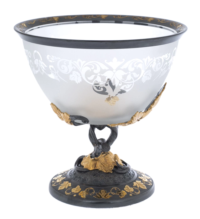 Crematorium "Inspiration" Zlatoust black silver with gilding