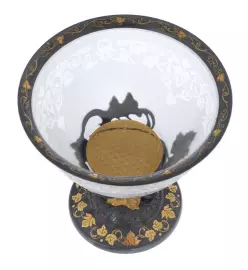 Креманка "Вдохновение" черное серебро с позолотой, Златоуст