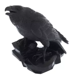 Talcochloride sculpture "Raven"