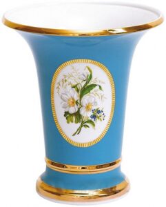 Porcelain vase "Empire" with a pattern of "Forget-me-nots"