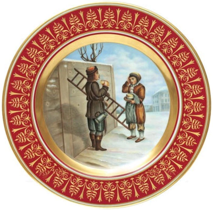 Decorative plate "Mazarin - Lamplighter. Gurievsky"