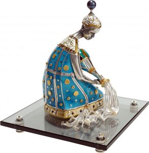 Souvenir made of silver - zodiac sign "Aquarius"