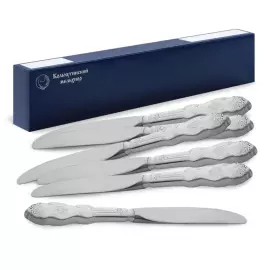 Набор столовых ножей "Герб" посеребренный, на 6 персон