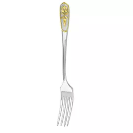 Набор столовых вилок "Визирь" посеребренный с позолотой, на 6 персон
