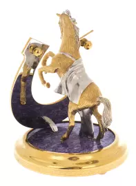 Statuette of a horse with a horseshoe "For luck" Zlatoust
