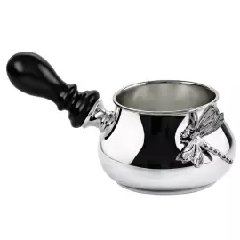 Серебряный набор для кофе "Стрекоза": ложка, турка, сливочник, сахарница