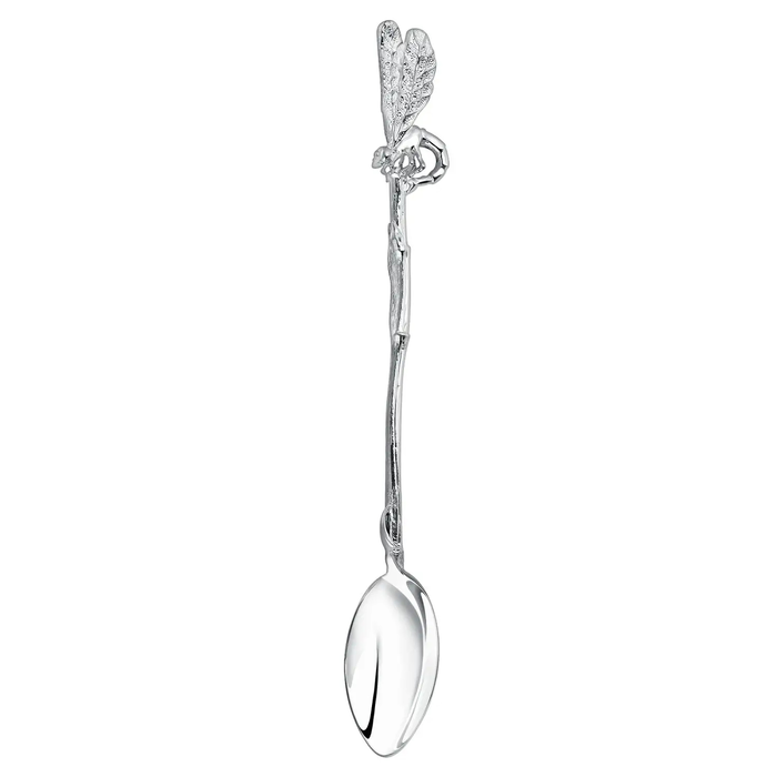 Silver Dragonfly coffee set: spoon, turkey , creamer, sugar bowl