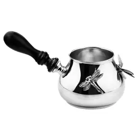 Серебряный набор для кофе "Стрекоза": ложка, турка, сливочник, сахарница